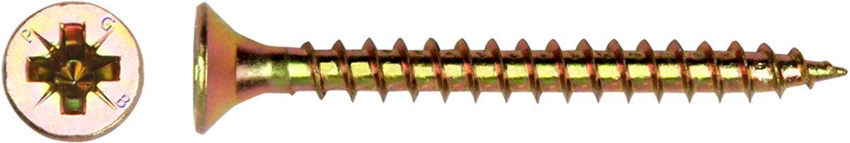 PGB-FASTENERS | Spaanplaatschroef VK-Z Ø 6,00x30 ZnG | 200 st
