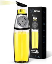 Ensemble huile et vinaigre Bolke® - Bouteille d'huile d'olive Deluxe - Bouteille doseuse d'huile - Bouteille d'huile - Cuisine - Accessoires pour barbecue - Bouteille d'huile - Bouteille doseuse - 500ML