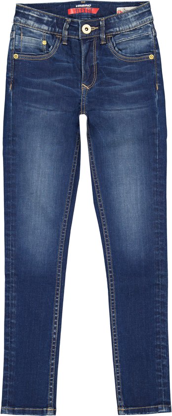 Vingino meiden jeans Super Skinny Flex Fit Bianca Deep Dark | bol.com