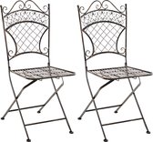 CLP Adelar Set van 2 Klapstoelen - Vouwstoel - Buiten - bronzen
