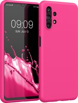 kwmobile telefoonhoesje geschikt voor Samsung Galaxy A13 4G - Hoesje voor smartphone - Back cover in neon roze