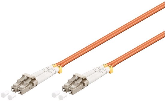 LC Duplex Optical Fiber Patch kabel - Multi Mode OM2 - oranje / LSZH - 3 meter