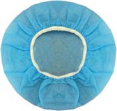 Housses hygiéniques pour casque - universelles - grandes (max. 12 cm) - 100 pièces / bleu