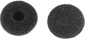 Coussinets pour bouchons d'oreille - universels - max 18 mm - 100 pièces / noir
