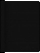 Decoways - Tenttapijt 250x400 cm zwart