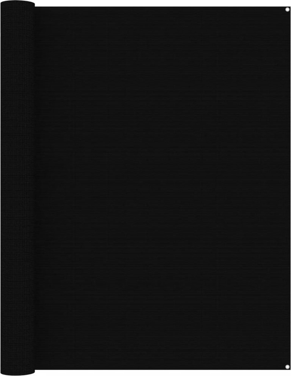 Decoways - Tenttapijt 250x400 cm zwart