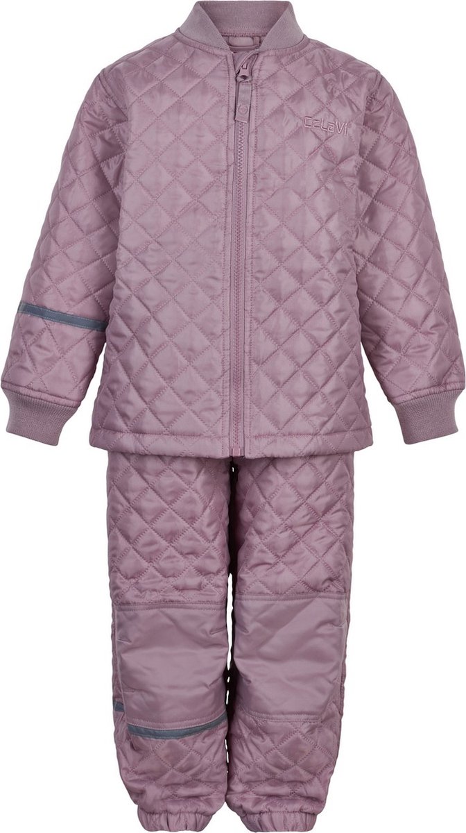 Celavi - Basic thermoset voor kinderen - Solid - Donkerblauwe Schaduw - maat 110cm