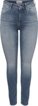 Only Jeans Onlblush Mid Sk Ank Raw Dnm Rea231 15269046 Special Blue Grey Denim Stb Dames Maat - W25 X L32