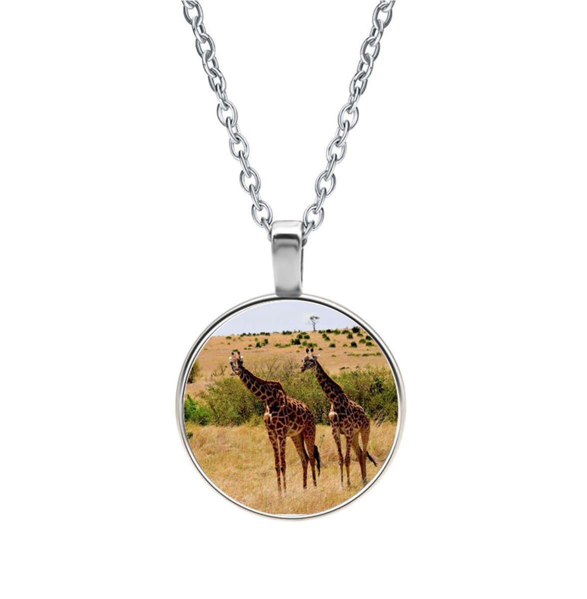 Ketting Glas - Giraffe