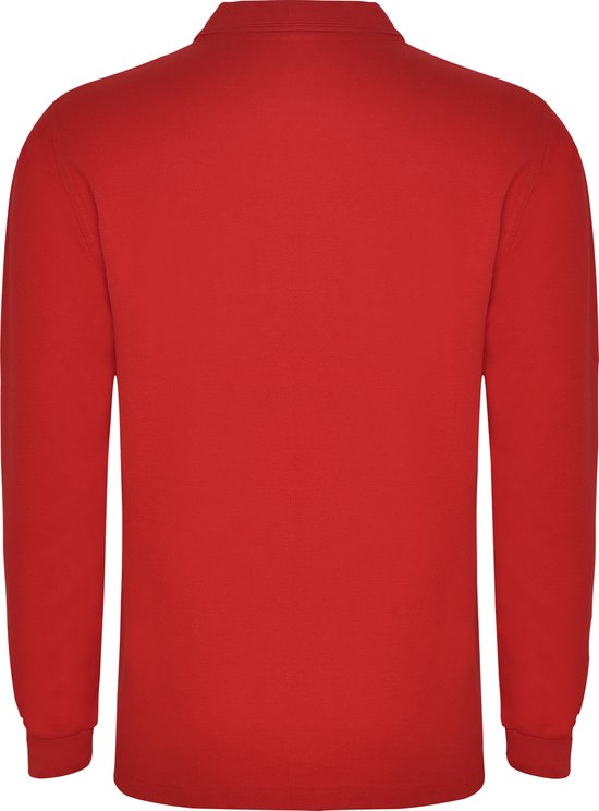 Polo Rouge Solide Manches Longues Marque Carpe Roly Taille XXL