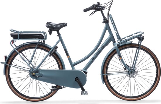 Foto: Cortina e u4 solid transport d50 elektrische fiets dames bosch middenmotor mouse grey matt