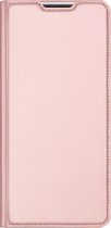 Dux Ducis Hoesje Met Pasjeshouder Geschikt voor Xiaomi 12 Lite - Dux Ducis Slim Softcase Bookcase - Rosé Goud