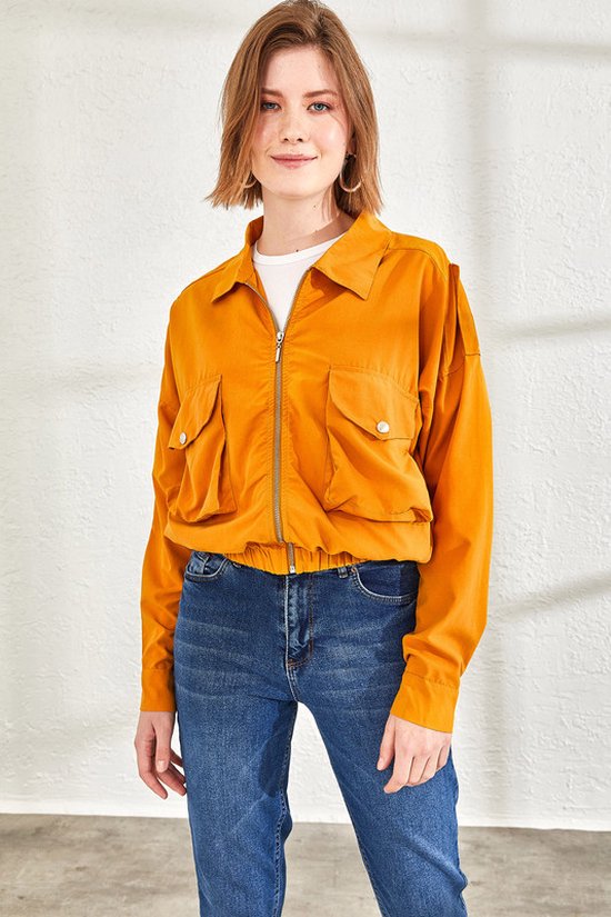 Bomber jacket- Oranje- Maat S