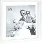 Deknudt Frames Cadre photo avec effet photo flottant - Bois blanc - Taille du cadre: 25x25 cm