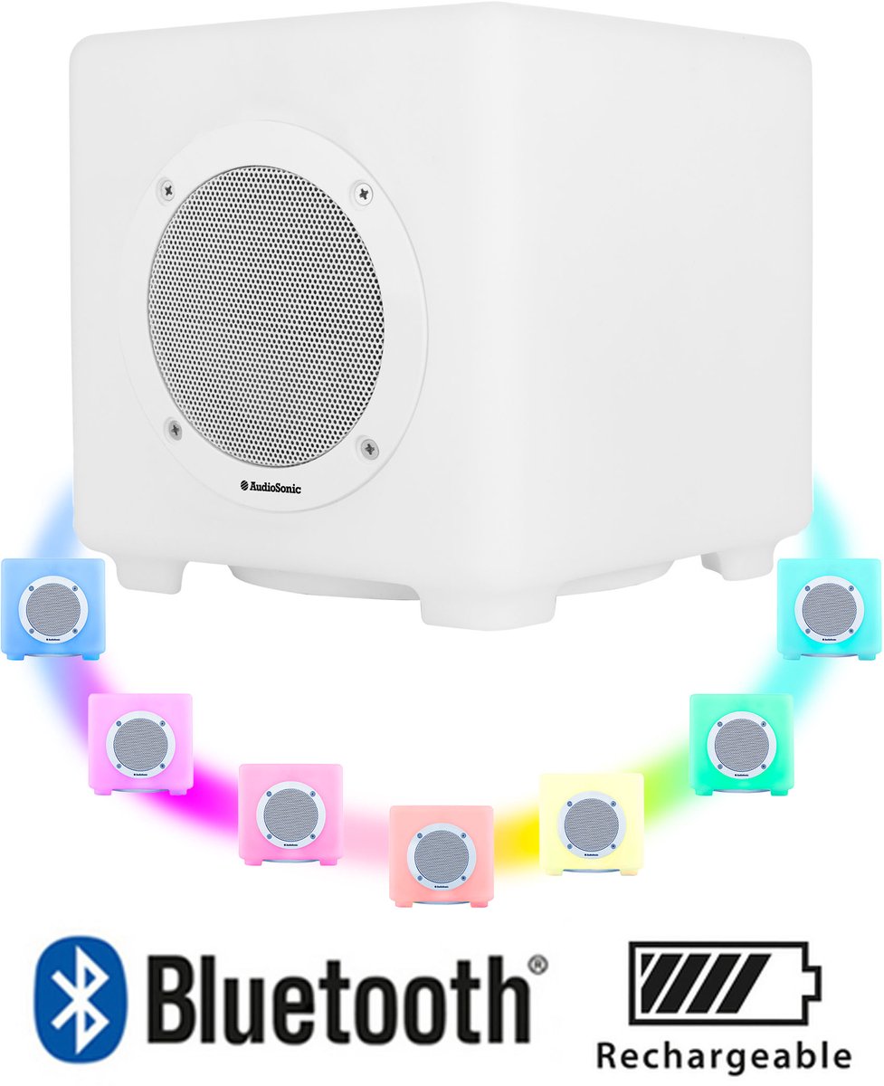 AudioSonic SK-1539 - Wit Bluetooth speaker
