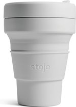 Stojo - Pocket Cup - Koffie / Theebeker - 355 ml - Herbruikbaar - Opvouwbaar - Dove
