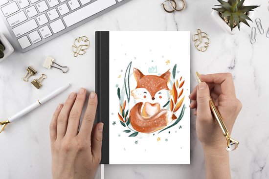 Carnet - Carnet d'écriture - Illustration d'un bébé renard - Carnet - Format A5 - Bloc-notes