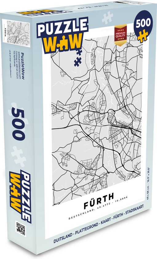 Close Up Europese kaart puzzel 2000 stukjes Engels 97 x 69 cm (96,6 cm x 68,8 cm