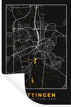 Stickers muraux - Or - Allemagne - Carte - Or - Plan de la ville - Carte - Göttingen - 80x120 cm - Feuille adhésive