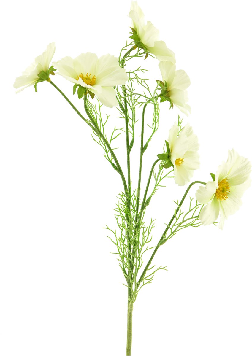 Kunstbloem Cosmos Bibi 77 cm crème