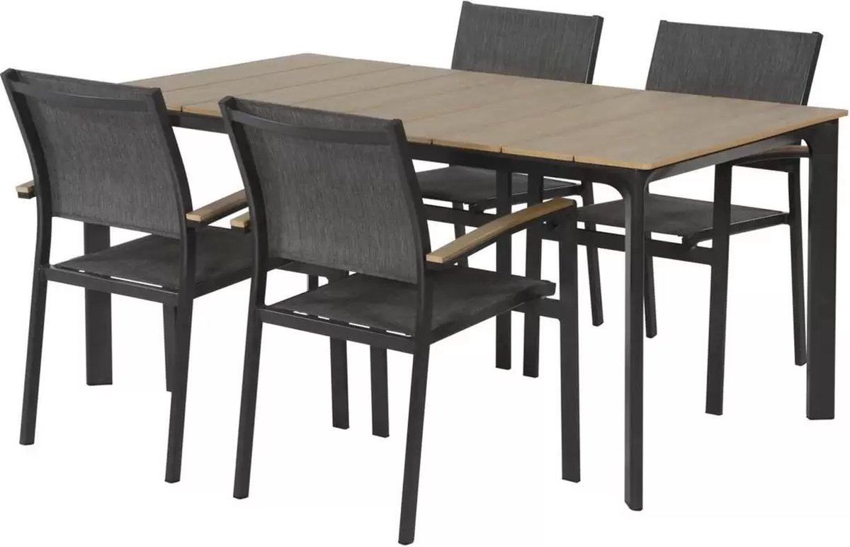 Lesli Living Outdoor Living Tuinstoel Arezzo - Antraciet