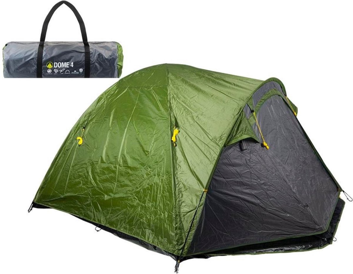 Summit 4 Persoons Double Skin Dome Tent - Forest Green