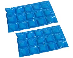 6x stuks herbruikbare koelelementen/icepacks 15 x 24 cm - Flexibele koelelementen voor koeltas/koelbox