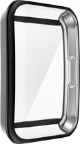 Screenprotector watch case - hoesje - geschikt voor Huawei Band 6 / Band 6 Pro / Honor Band 6 - zwart