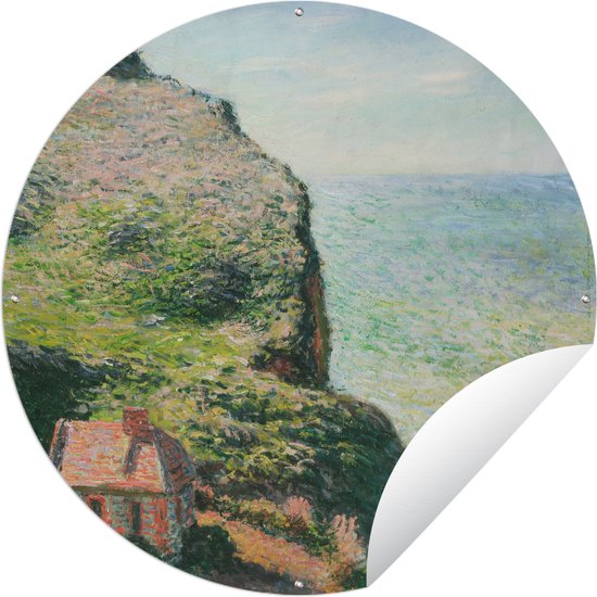 Tuincirkel Het wachtershuisje - Claude Monet - 90x90 cm - Ronde Tuinposter - Buiten