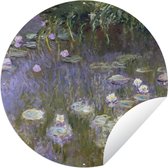 Tuincirkel Waterlelies - Claude Monet - 60x60 cm - Ronde Tuinposter - Buiten