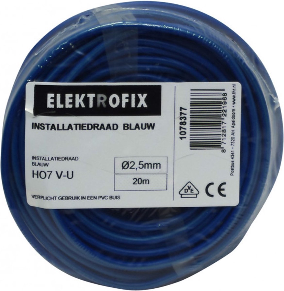 Vd-Draad 2,5Mm2 Blauw 20M