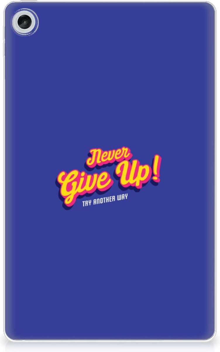 Back Cover voor Lenovo Tab M10 Plus (3e generatie) Back cover met naam Never Give Up