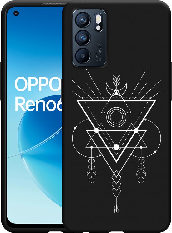 Oppo A58 5G / A78 5G Hoesje Mandala Book Case met Pasjeshouder Grijs