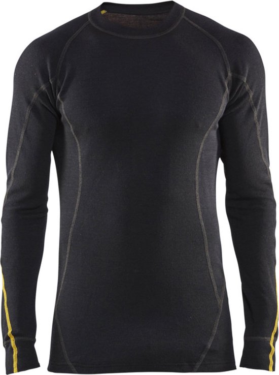 Basic-shirt in effen kleur voor dames in Zwart