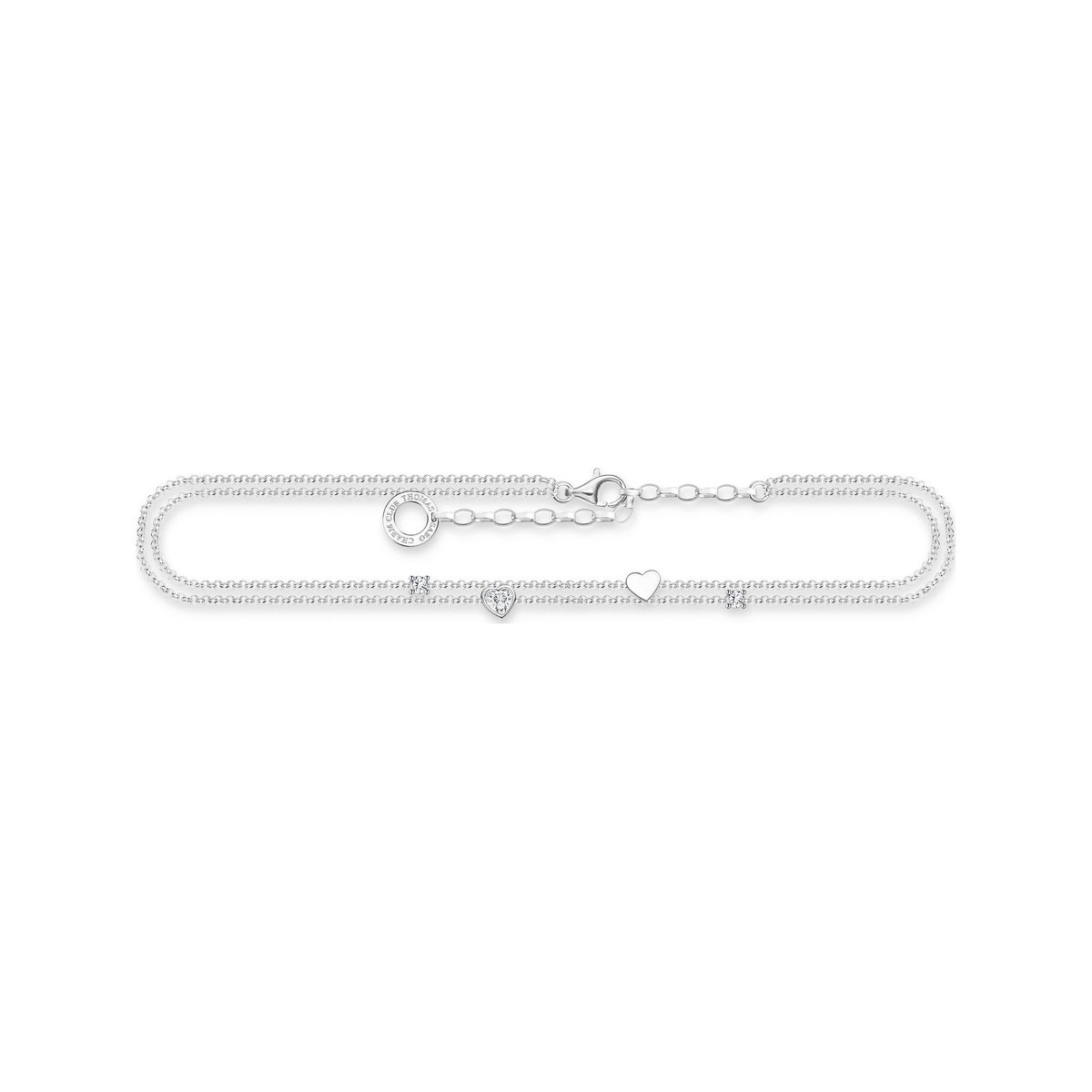 Thomas Sabo Dames Armband 925 sterling zilver Zilver Zirkonia One Size 88482549
