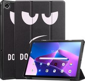 Tablet hoes geschikt voor Lenovo Tab M10 Plus (3e generatie) 10.6 inch - Tri-Fold Book Case - Don't Touch Me