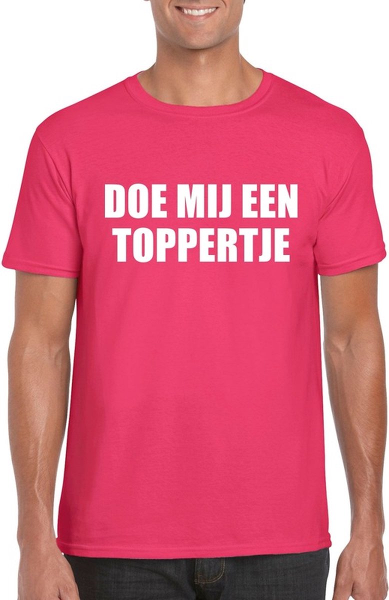 Doe mij een Toppertje shirt roze voor heren L op Prijzenvolger.com