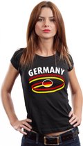 Zwart dames t-shirt Duitsland S