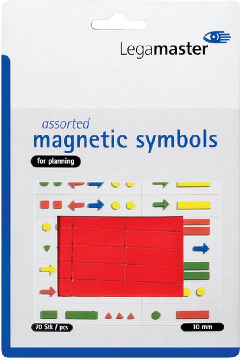 Whiteboardmagneten Symbolen 10mm Rood