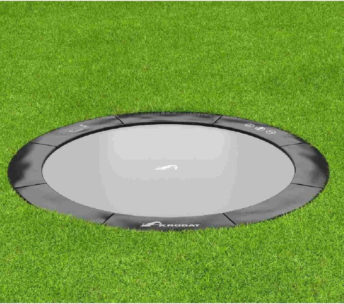 Akrobat Trampoline Primus Flat to the Ground - 430 cm - Rond - Zwart