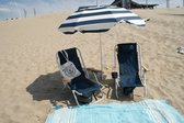 Strandstoel verstelbaar rugleuning 4 standen rugzak inklapbaar beach chair opvouwbaar