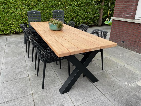 Tuinset Douglas 240cm + 6x Air XL stoelen | 6 personen | Duurzaam