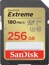SanDisk SDXC Extreme 256GB 180/130 mb/s - V30 - Rescue Pro