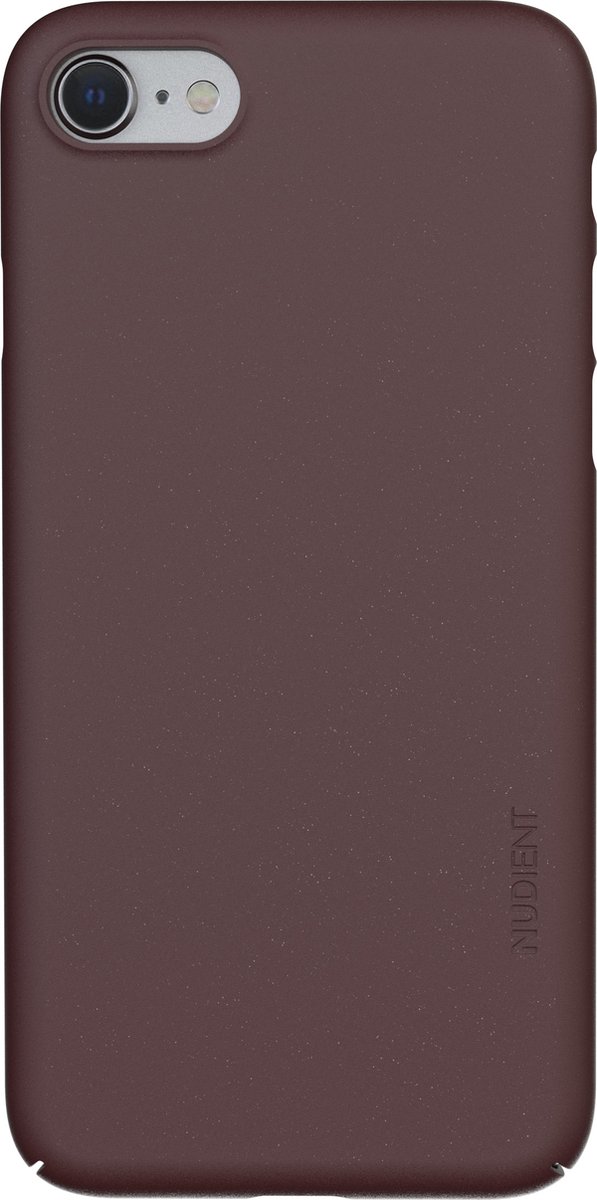 Nudient Hoesje geschikt voor Apple iPhone 8 Telefoonhoesje Hardcase | Nudient Thin Precise Backcover | iPhone 8 Case | Back Cover - Sangria Red | Bordeaux rood