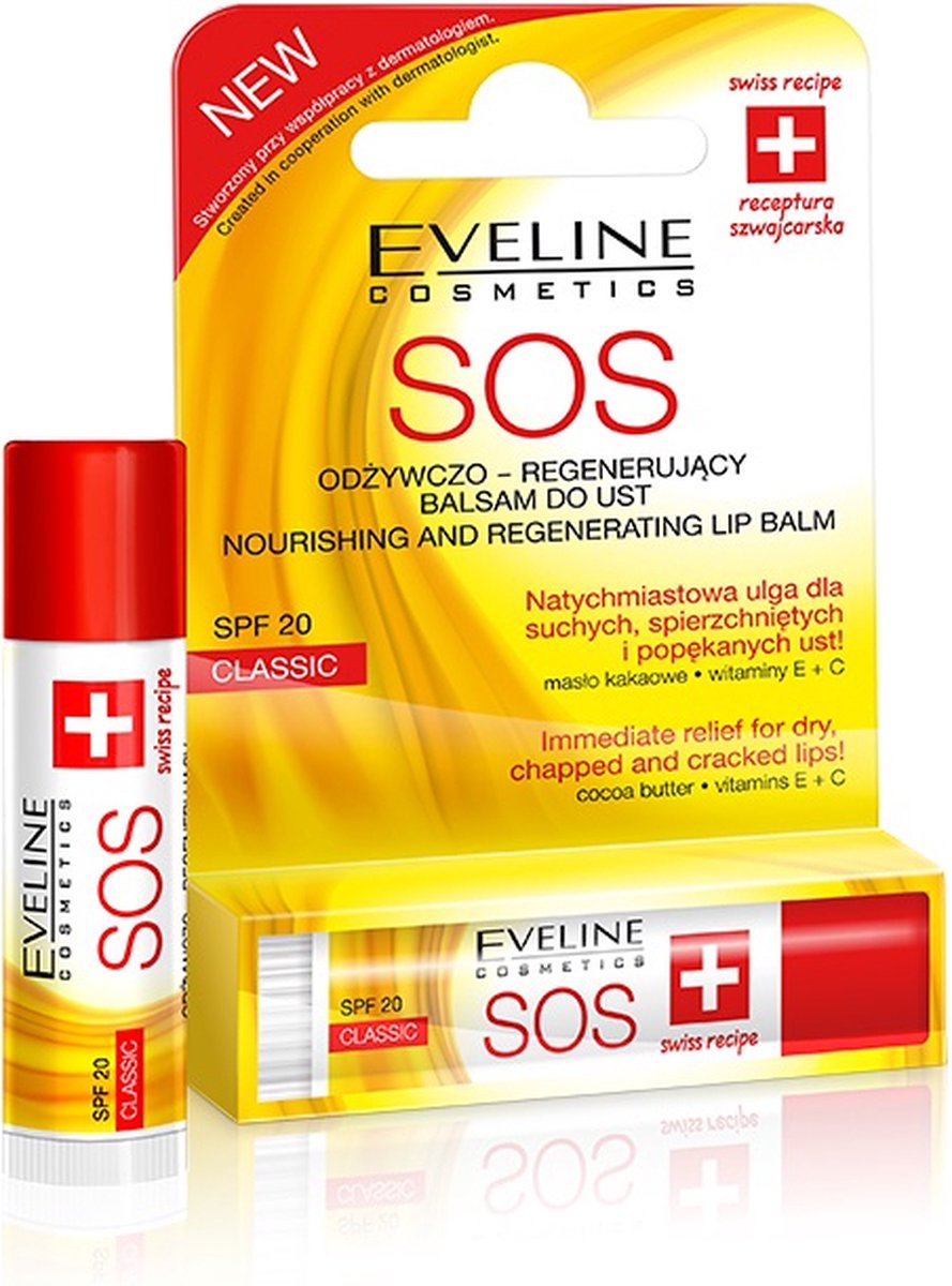 SOS Voedende & Vullende Lippenbalsem SPF20 Classic 4.5ml