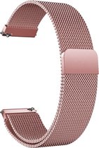 Bracelet milanais (rose), adapté pour Garmin Venu, Vivomove, Vivomove 3, Vivomove Style, Forerunner 245 & Forerunner 645