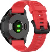 Siliconen bandje - geschikt voor Garmin Forerunner 935 / 945 / 955 / 965 / 745 - rood