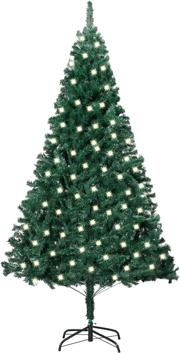 VidaLife Kunstkerstboom met LED's en dikke takken 120 cm groen
