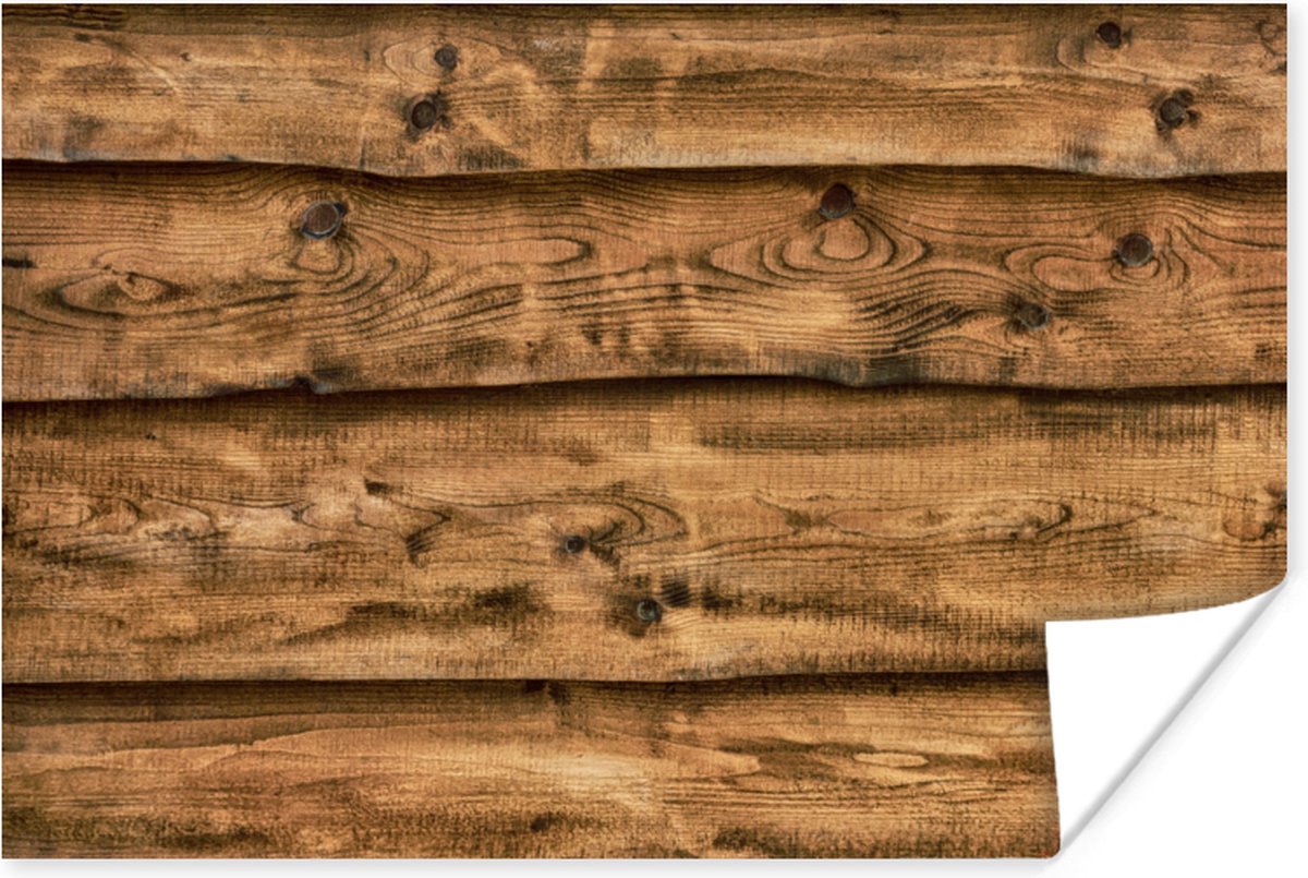 Poster Planken - Rustiek - Hout - 60x40 cm