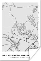 Poster Bad Homburg Vor Der Höhe - Stadskaart - Plattegrond - Duitsland - Kaart - 40x60 cm